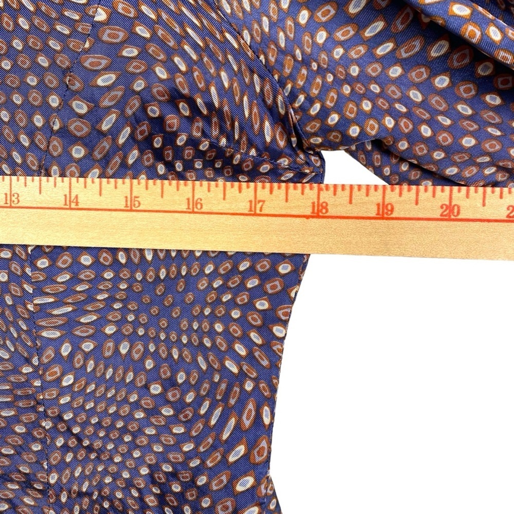 Vintage Isabel Marant Blouse Women Sz 1 US 4 Long Sleeve Abstract Print Button - Picture 9 of 16
